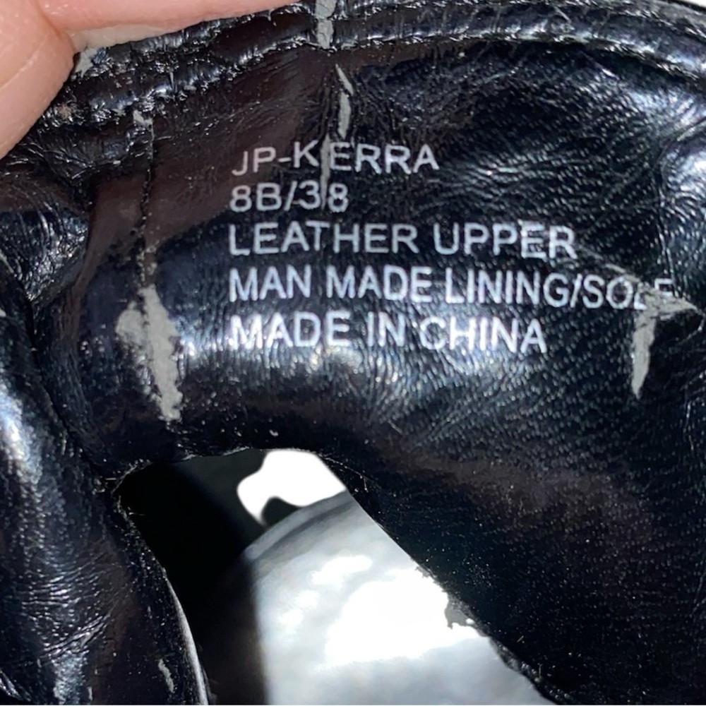 JESSICA SIMPSON “Kerra” Genuine Leather High Heel Boots in Black Size 8M - Picture 9 of 9